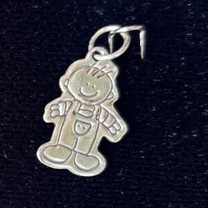 Lucy Ann Sterling Silver Little Boy Mini Charm 3/4 inches